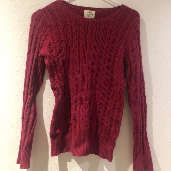 St Johns Bay Raspberry Red Sweater - Picture 2 of 2
